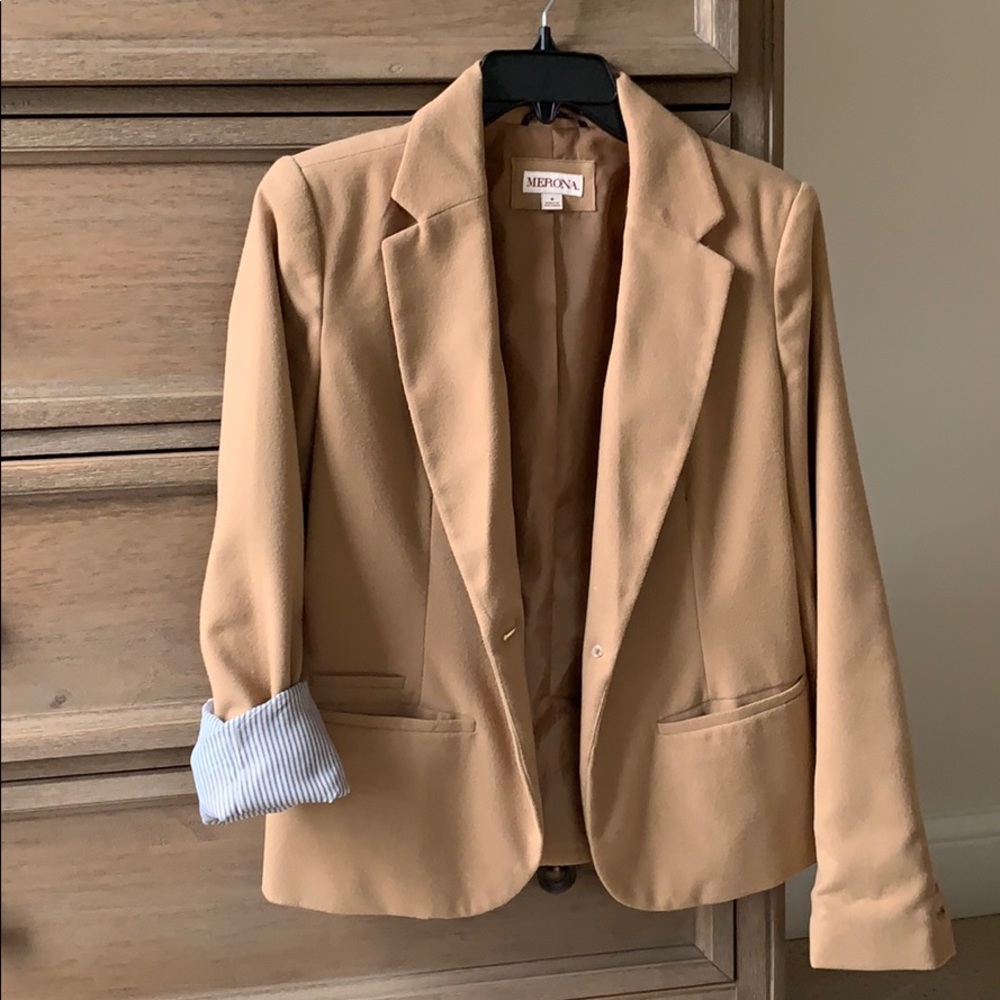 Merona camel blazer